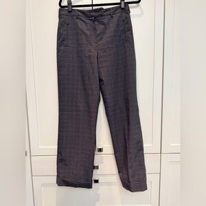 Larry Levine Charcoal Windowpane Dress Pants